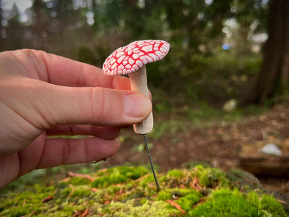 Handmade Clay Mushrooms – Perfect for Fairy Gardens