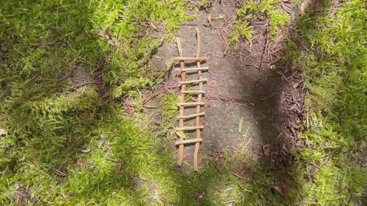 Handmade Twig Fairy Garden Ladder