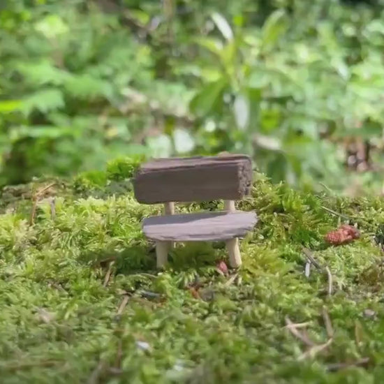 Enchanting Unique Handmade Miniature Wood Benches