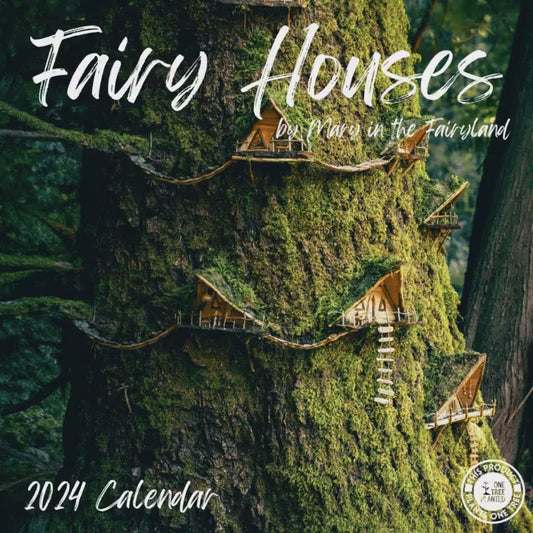 Fairy Houses Wall Calendar 2024: By Mary in the Fairyland (International)